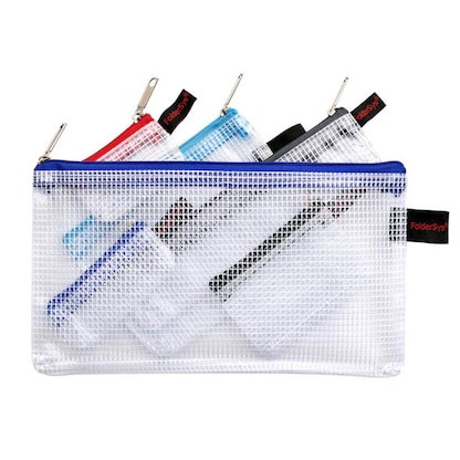 Artikelbild 6 für FolderSys Reißverschlussbeutel transparent/blau 0,15 mm, 1 St., Artikelnummer 101933