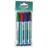 Artikelbild 1 für STANGER FM335 Flipchart-Marker farbsortiert 1,0 - 3,0 mm, 4 St., Artikelnummer 436711