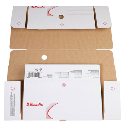 Artikelbild 6 für 10 Esselte Archivboxen weiß 25,5 x 32,9 x 8,0 cm, Artikelnummer 515052