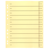 Artikelbild 1 für Wekre Trennblätter DIN A4 0-9 gelb, 230 g/m², 100 Blatt, Artikelnummer 630438