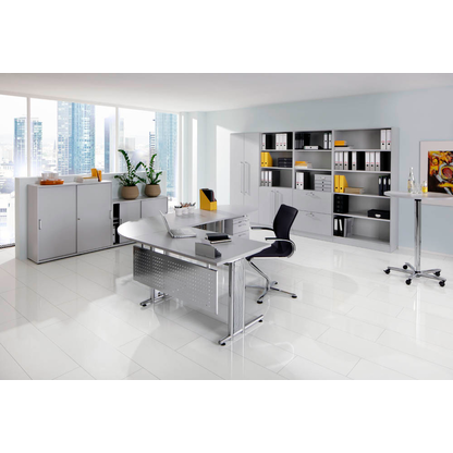 Artikelbild 4 für HAMMERBACHER Regalschrank 7700 CE, V7700/5/5/CE lichtgrau 80,0 x 42,0 x 200,4 cm, Artikelnummer 861056