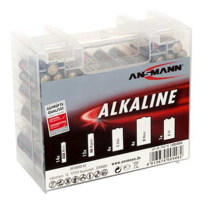 Artikelbild 2 für ANSMANN Batterien-Set Red Alkaline Baby C, Micro AAA, Mono D, Mignon AA, E-Block 1,5 / 9,0 V, Artikelnummer 182384