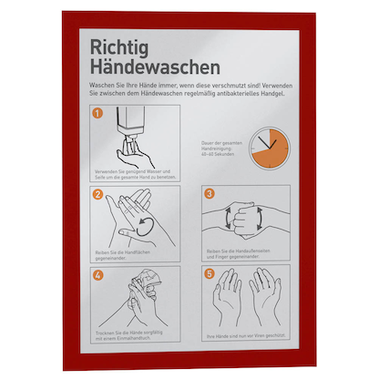 Artikelbild für DURABLE Magnetrahmen DURAFRAME® MAGNETIC A4 rot A4, 5 St., Artikelnummer 612960