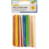 Artikelbild 1 für folia Bastelholz mehrfarbig Holzstäbchen 50 St., Artikelnummer 478911