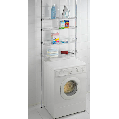 Artikelbild 4 für WENKO Teleskopregal Ellera silber 71,0 x 20,0 x 65,0 - 285,0 cm, 1 St., Artikelnummer 529392