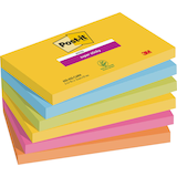 Artikelbild 1 für Post-it® Super Sticky Notes Carnival Haftnotizen extrastark 6556SR farbsortiert, 6 Blöcke, Artikelnummer 202097