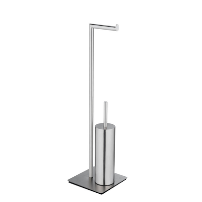 Artikelbild 5 für WENKO WC-Garnitur Recco silber Metall, Artikelnummer 814701