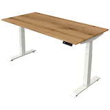 Artikelbild 1 für Kerkmann Move 4 elektrisch höhenverstellbarer Schreibtisch eiche rechteckig, T-Fuß-Gestell weiß 160,0 x 80,0 cm, Artikelnummer 997953