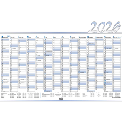 Artikelbild 2 für 3 Jahresplaner abwischbar Jumbo 2026, Artikelnummer 550388