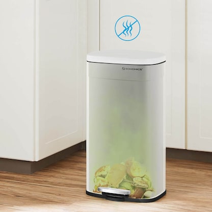 Artikelbild 4 für SONGMICS Mülleimer 50,0 l weiß, Artikelnummer 290409