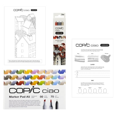 Artikelbild für COPIC® Ciao 3D Architect Palette Starter Layoutmarker-Set farbsortiert 1,0 + 6,0 mm, 1 Set, Artikelnummer 606628