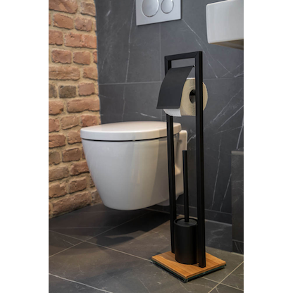 Artikelbild 2 für WENKO WC-Garnitur Bambusa schwarz Metall, Artikelnummer 813987