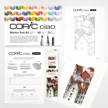 Artikelbild 4 für COPIC® Ciao 3D Architect Palette Starter Layoutmarker-Set farbsortiert 1,0 + 6,0 mm, 1 Set, Artikelnummer 606628