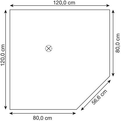 Artikelbild 2 für HAMMERBACHER Verbindungsplatte höhenverstellbar VLT12 ahorn, silber Trapezform 120,0 x 80,0 x 65,5 - 82,5 cm, Artikelnummer 656456