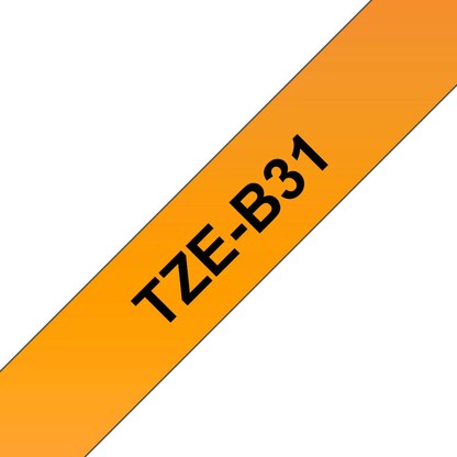 Artikelbild 4 für brother Schriftband TZe-B31 TZEB31, 12 mm schwarz auf orange, Artikelnummer 653550