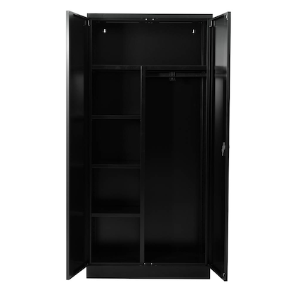 Artikelbild 3 für Gürkan Putzmittelschrank 110092 schwarz 92,0 x 42,0 x 195,0 cm, aufgebaut, Artikelnummer 561136