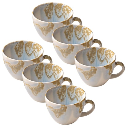 Artikelbild 10 für 6 HEART & SOUL Kaffeetassen Perfect Match Breeze blau 0,21 l, Artikelnummer 994251