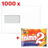 Artikelbild 1 für AKTION: MAILmedia Briefumschläge C5 mit Fenster weiß haftklebend 2x 500 St. + GRATIS STORCK Bonbons nimm 2, Artikelnummer 501698