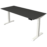 Artikelbild 1 für Kerkmann Move 4 elektrisch höhenverstellbarer Schreibtisch anthrazit rechteckig, T-Fuß-Gestell weiß 180,0 x 80,0 cm, Artikelnummer 998106
