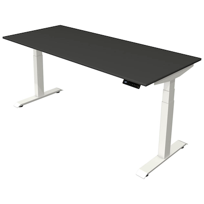 Artikelbild 11 für Kerkmann Move 4 elektrisch höhenverstellbarer Schreibtisch anthrazit rechteckig, T-Fuß-Gestell weiß 180,0 x 80,0 cm, Artikelnummer 998106