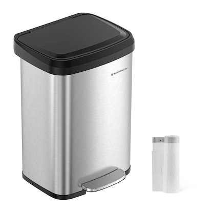 Artikelbild 2 für SONGMICS Mülleimer 50,0 l silber, Artikelnummer 291027