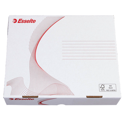 Artikelbild 10 für 10 Esselte Archivboxen weiß 25,5 x 32,9 x 8,0 cm, Artikelnummer 515052