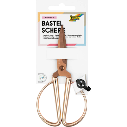 Artikelbild 2 für folia Papierschere Bastelschere roségold 14,5 cm, Artikelnummer 692398