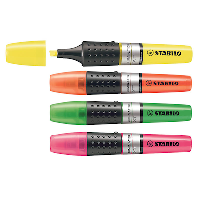 Artikelbild für STABILO LUMINATOR Textmarker farbsortiert, 4 St., Artikelnummer 244673