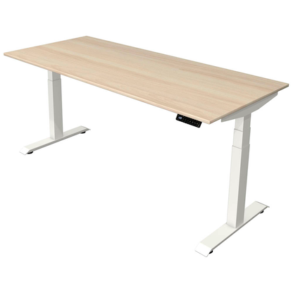 Artikelbild für Kerkmann Move 4 elektrisch höhenverstellbarer Schreibtisch ahorn rechteckig, T-Fuß-Gestell weiß 180,0 x 80,0 cm, Artikelnummer 998315