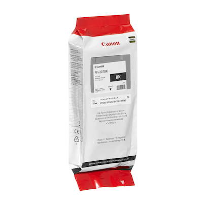 Artikelbild 2 für Canon PFI-207 BK schwarz Druckerpatrone, Artikelnummer 133987