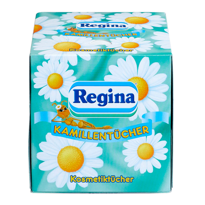 Artikelbild 3 für Regina Kosmetiktücherbox Kamille 3-lagig weiß, 56 Tücher, Artikelnummer 351256