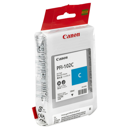 Artikelbild 2 für Canon PFI-102 C cyan Druckerpatrone, Artikelnummer 486654