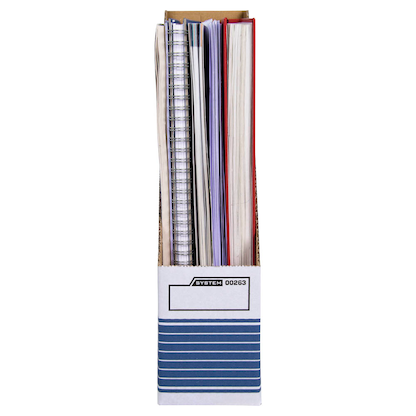 Artikelbild 3 für 10 Bankers Box Archiv-Stehsammler Bankers Box weiß/blau, Artikelnummer 600064