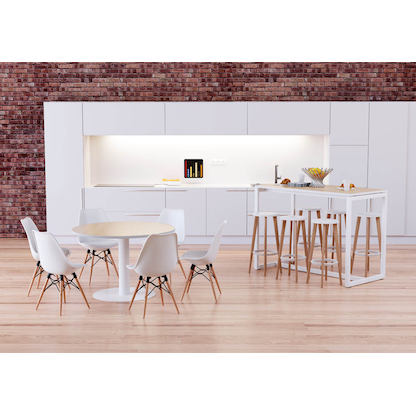 Artikelbild 5 für 2 meet powered by PAPERFLOW Barhocker Woody THWOOD.23.13 weiß, Artikelnummer 546871