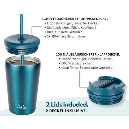 Artikelbild 10 für Milu Isolierbecher grünblaumetallic 500,0 ml, Artikelnummer 534187