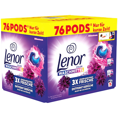 Artikelbild für Lenor COLOR PODS® Waschmittel Caps, 76 St., Artikelnummer 527368