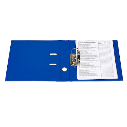 Artikelbild 6 für office discount Ordner blau Kunststoff 5,0 cm DIN A4, Artikelnummer 501619