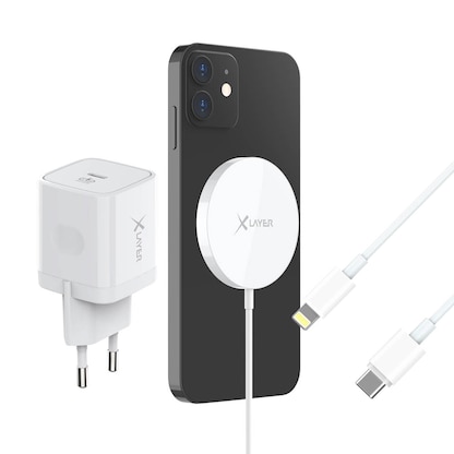 Artikelbild 20 für XLAYER Wireless Magnetic Starter Set Induktive Ladestation weiß, Kabellänge: 1,0 m, 15 Watt, Artikelnummer 649407