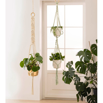 Artikelbild 5 für folia Makramee-Set Urban Jungle natur, rosé, Artikelnummer 963391