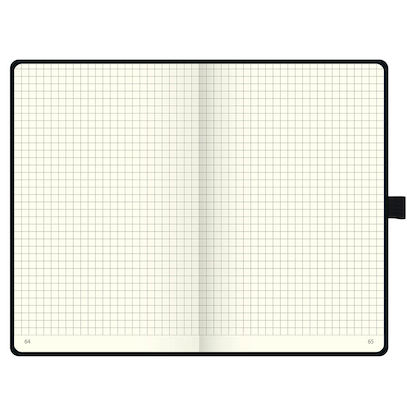 Artikelbild 4 für BRUNNEN Notizbuch KOMPAGNON ca. DIN A5 kariert, schwarz Hardcover 192, davon 16 zum Heraustrennen Seiten, Artikelnummer 457606