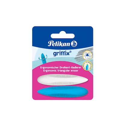 Artikelbild 2 für Pelikan Radiergummi griffix® blau/weiß, 2 St., Artikelnummer 274609
