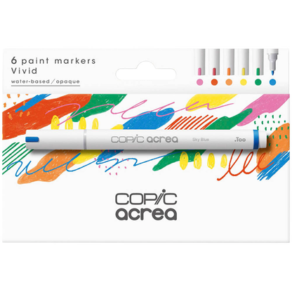 Artikelbild 2 für COPIC® acrea Vivid Layoutmarker-Set farbsortiert 0,8 mm, 6 St., Artikelnummer 606669