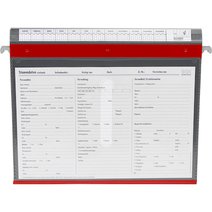 Artikelbild 2 für BOI Patienten-Dokumentations-Hängemappe 2-Ringe PMH2R rot Boden: 2,5 cm, Artikelnummer 666877
