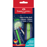 Artikelbild 1 für 2 FABER-CASTELL Glow in the dark Gel Glitzer farbsortiert 2 x 12,0 g, Artikelnummer 278038