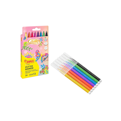 Artikelbild 24 für JOVI Glitzer Filzstifte farbsortiert, 8 St., Artikelnummer 321842