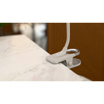 Artikelbild 10 für Hansa Swirl Schreibtischlampe weiß, silber 4 W mit Tischklemme, Artikelnummer 496147