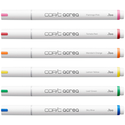 Artikelbild 8 für COPIC® acrea Vivid Layoutmarker-Set farbsortiert 0,8 mm, 6 St., Artikelnummer 606669