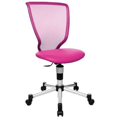 Artikelbild 5 für Topstar Kinderdrehstuhl Titan Junior, 71487 S04 Stoff rosa, Gestell silber, Artikelnummer 571606
