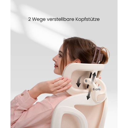 Artikelbild 6 für FlexiSpot Bürostuhl BS5W Stoff orange, Gestell schwarz, Artikelnummer 656359