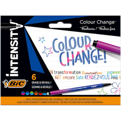 Artikelbild 19 für BIC Intensity Color Change Fineliner farbsortiert 0,4 mm, 6 St., Artikelnummer 844537